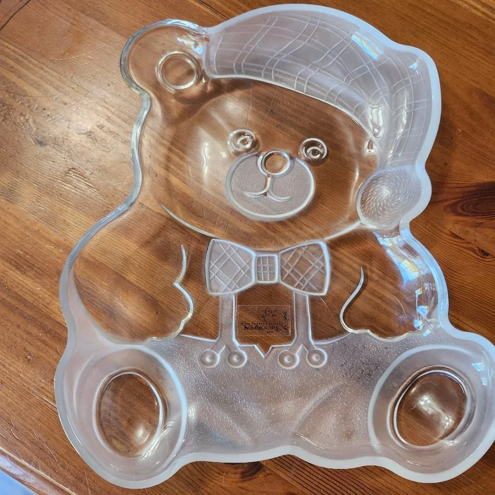 Rose Pearls Crystal Clear Teddy Bear Serveware One Size